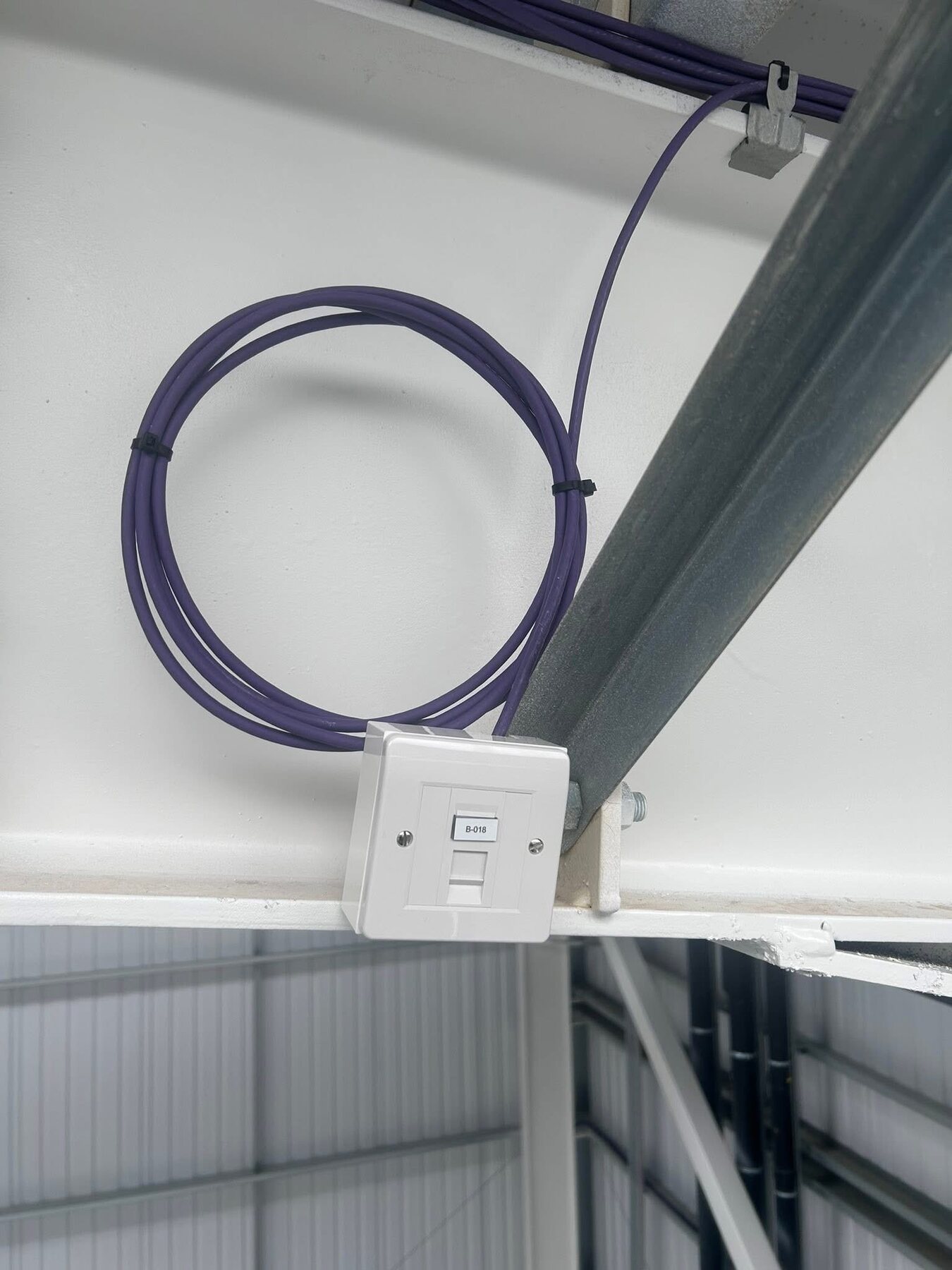 Excel Category 6 outlet and cabling installation