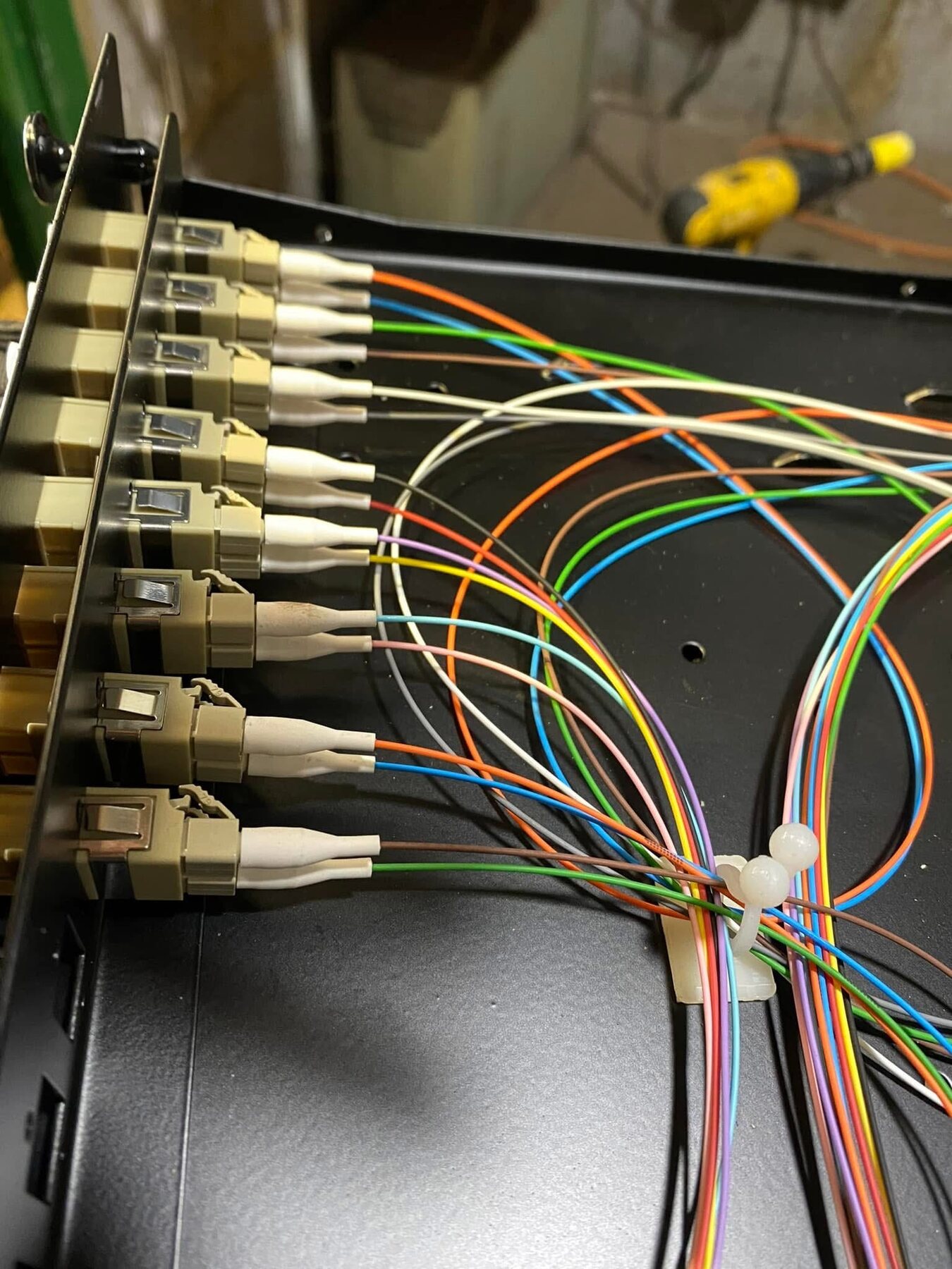 Fibre-optic termination and connection work