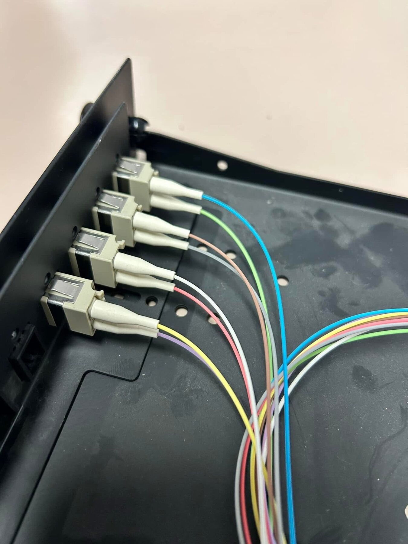 Fibre-optic panel termination